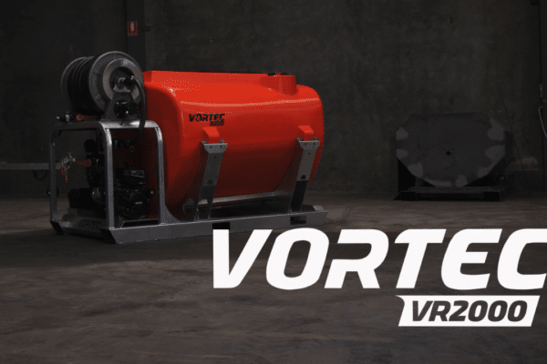 VORTEC VR2000 Hydroseeder: The Best Compact Jet-Agitation Unit 9 VORTEC VR2000 Hydroseeder with twin jet-agitation and 1900L corrosion-resistant poly tank for commercial landscaping.